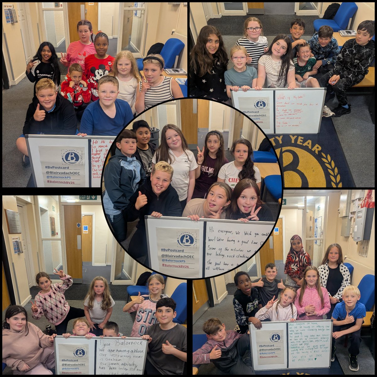 BlairvadachStew's tweet photo. 👐Hello from @BlairvadachOEC

The young people from @BalornockPS wanted to let you all know how #BalornockBV26 is going so far. They've written a #BVpostcard to highlight the best things so far.

We also did a detective game and reflected on our experiences of the outdoors. https://t.co/uyNRxmx9Fi