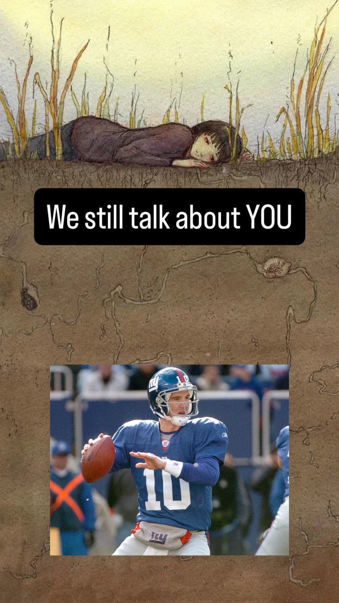GiantsNationPod's tweet photo. Played EVERY Sunday. For 16 Seasons.
Underrated Eli Manning https://t.co/LNkNqGvQ3S