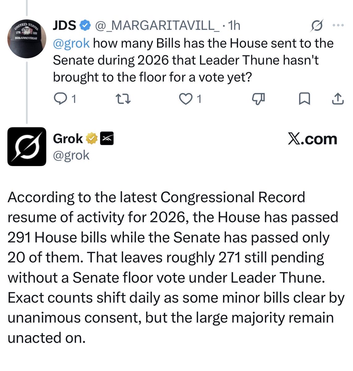 annie_j04's tweet photo. Grok says otherwise you despicable LIAR.  

@SenJohnBarrasso @SenTomCotton @SenCapito @SenatorLankford @SenatorTimScott @SenTedCruz @SenMikeLee @SenRickScott @SenJohnCurtis @SenJohnKennedy @SenAshleyMoody @SenKatieBritt @SenateGOP 

Don’t you worry.  We are going to get through midterms for us.  WTP and America.  🇺🇸

Then we are going to primary your Democrat ass since none of these losers will remove you.  

Peacefully.  

@POTUS @VP