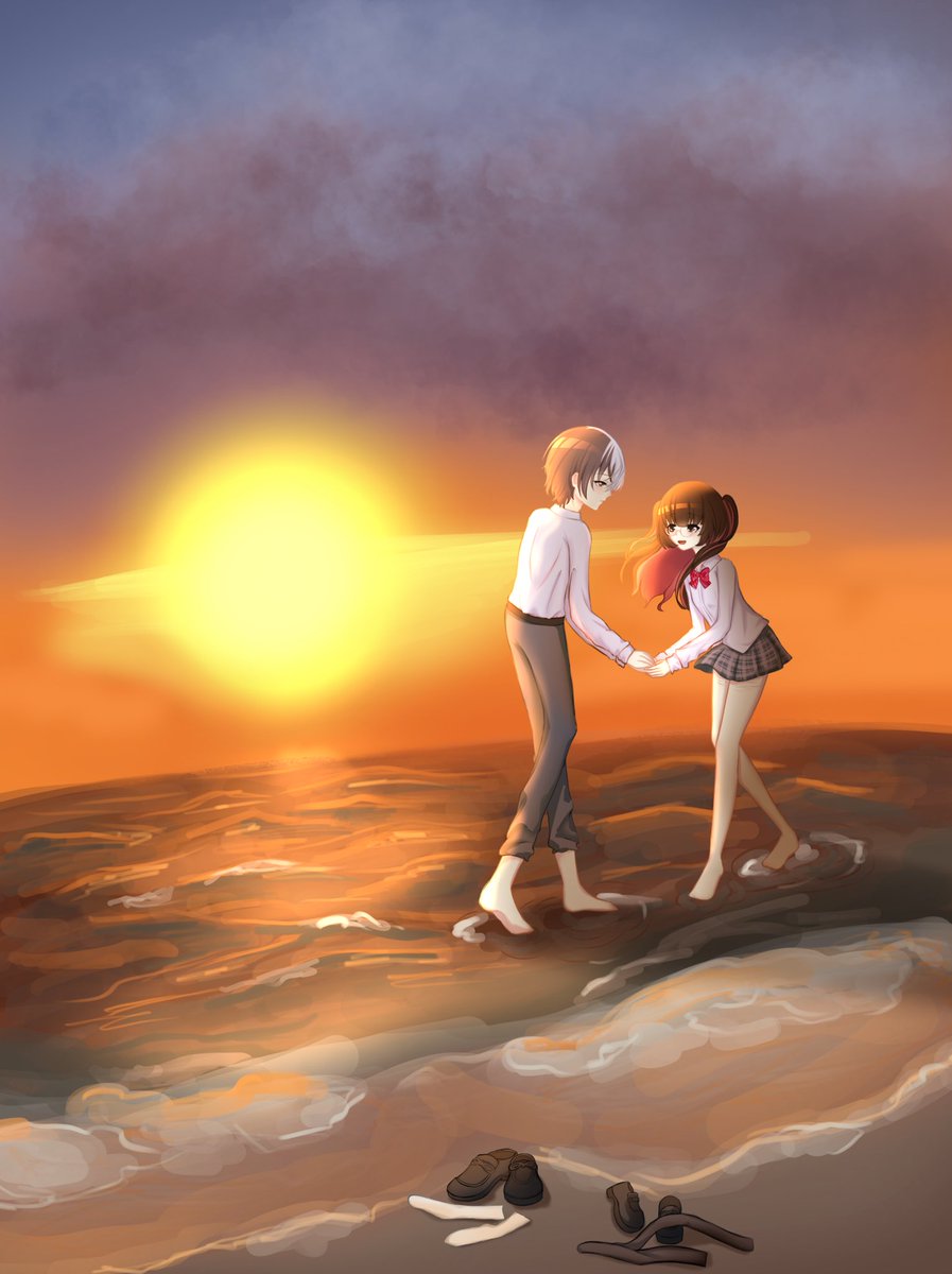 T0YAKITTY's tweet photo. ꒰  ୨ৎ ⋆ﾟ #toyaza ‧₊˚ ꒱ ☕️🌸

" isnt the sunset beautiful ? " https://t.co/t4CODX2yye