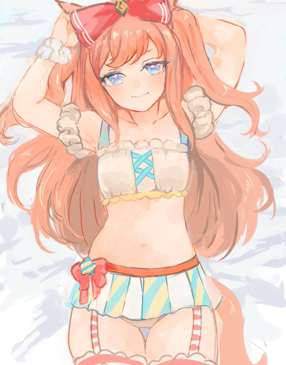 hossimu's tweet photo. アグネスデジタル　勝負服もじった水着
リクありでした。 https://t.co/gzxNGwTi7T