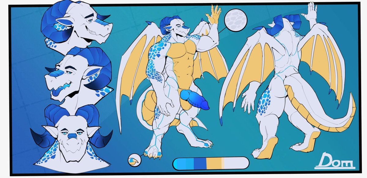 DomTheLizard's tweet photo. A beautiful ref made by the amazingly talented @biscaybreeze 💙💙 https://t.co/B0afiZJ0uh