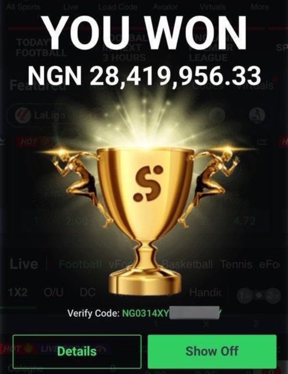 mastertips1516's tweet photo. 28.4m boom💥 💥✅ 
Victory at last ✅🙏 🙌 
Drop Aza dinner ✅ ✅ 
Crediting first 100likes  and retweets
 N20K each,
You must follow and retweet to participate 💯✅ https://t.co/thX1uQ4Fz8