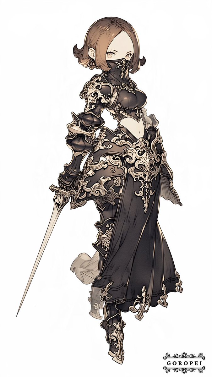 goropei_dress's tweet photo. No.187【金紗の閃鋒】帝国×レイピア
「……まだだよ。私はあなたが一番無防備になる瞬間を、ただ待っているの。」

敵兵が何度挑発しても、彼女は細剣を構えたまま静かに見つめている。焦るほど、相手の動きには小さな綻びが増えていく。戦場でも、それ以外でも彼女は変わらない。必要な時が来るまで待ち、その瞬間だけ迷わず動く。「急ぐのは、本当に必要になってからでいいよ。」

───
#AIArt #DarkFantasy #Armor #鎧ドレス #AIイラスト