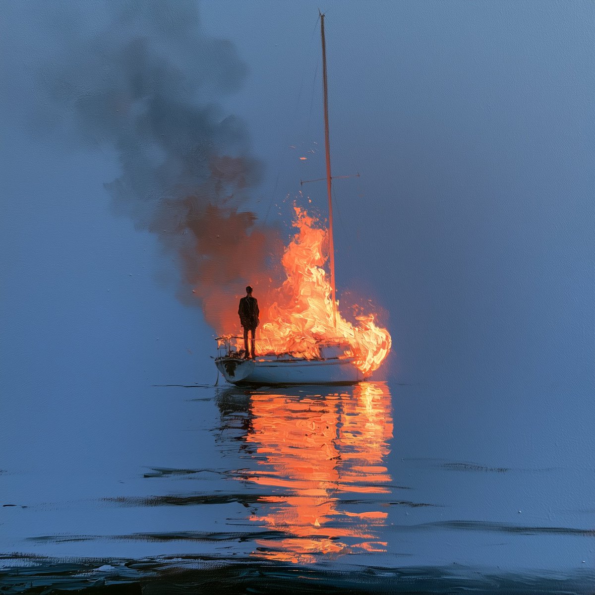 LucaPonsatoArt's tweet photo. going down with the ship. https://t.co/Iy94BKmaVs
