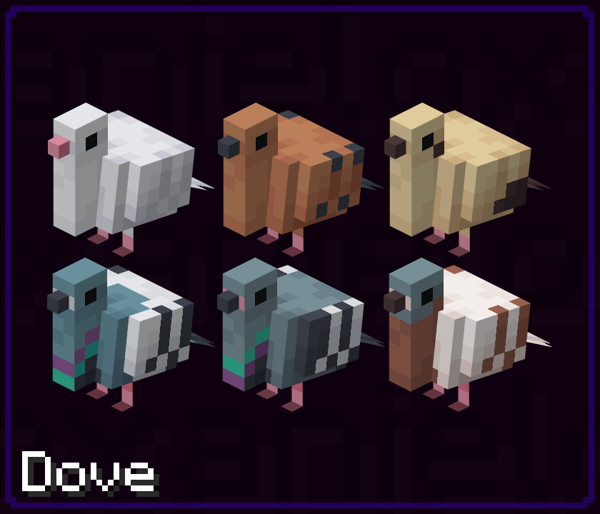 xanielox's tweet photo. Birds... so many birds... mooore birds

-Crow
-Dove/Pigeon
-Cardinal (and Grosbeak)
-Canary

#minecraft #minecraftart #pixelart #art #blockbench #canary #cardinal #grosbeak #crow #dove #pigeon https://t.co/FSYQ7Y9mPm