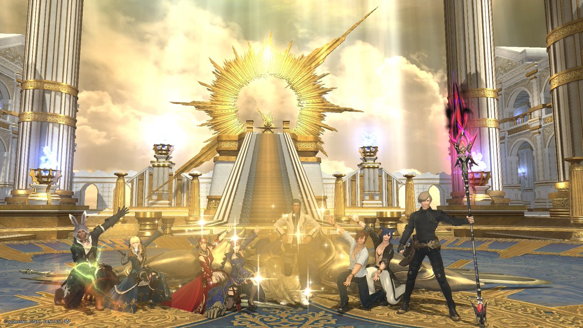Karoku_You's tweet photo. lv79討滅ありがとうございました！
みんなの推しキャラ知れて楽しかったw
イケメンの基準はサンクレッドらしい（AME女子談) https://t.co/Q9cFIoEGPb