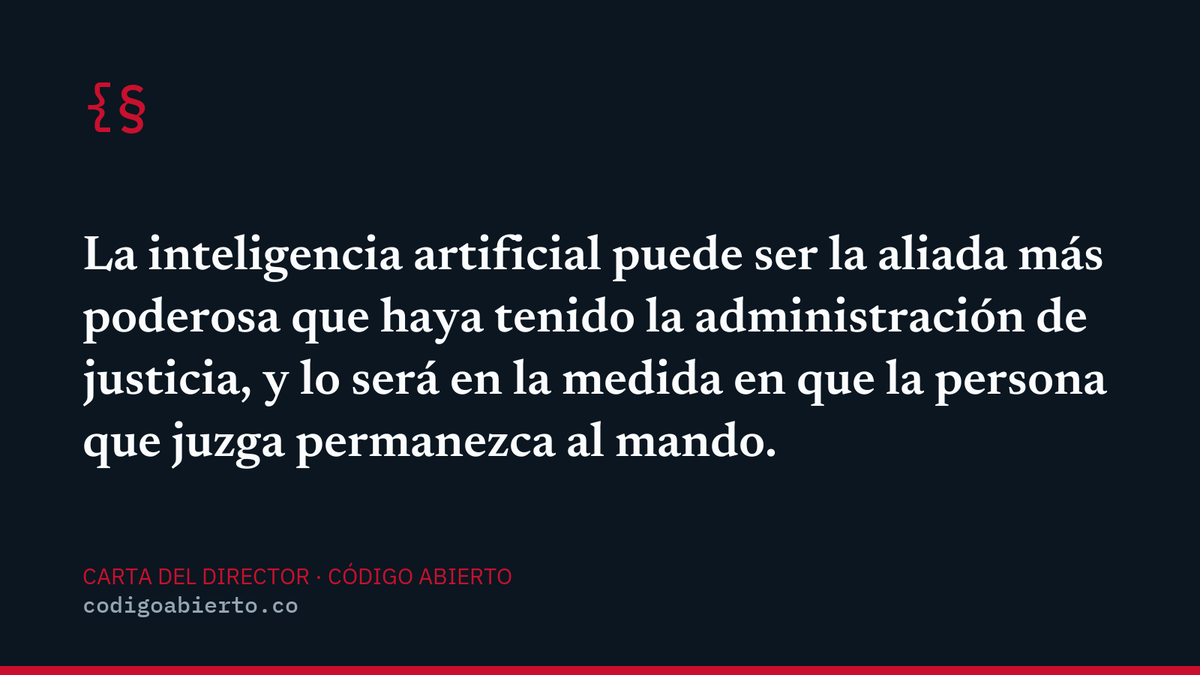 CodAbierto's tweet photo. ¿Quieres saber cómo el Derecho se está transformando con la Inteligencia Artificial? https://t.co/Yjf6IqfV71