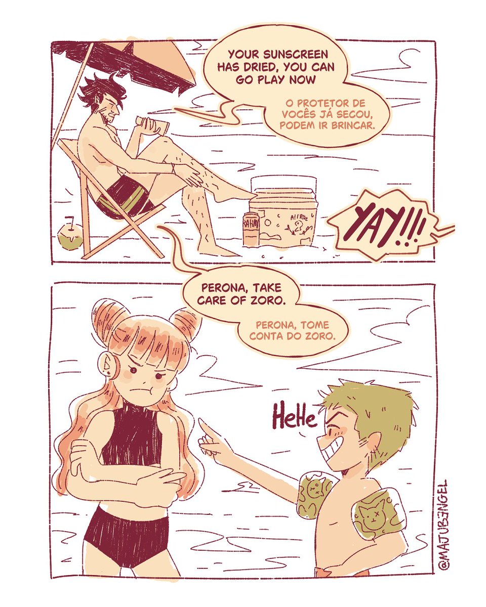 MajuBengel's tweet photo. Beach day ☀️⛱️

#onepiece #gothfam https://t.co/fApMBxsbHd