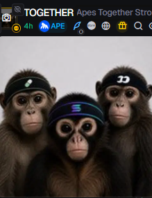 Kryo100x's tweet photo. @apecoin @LaunchOnSF yo @apecoin 

apes together strong am i right https://t.co/IKjA661QWG
