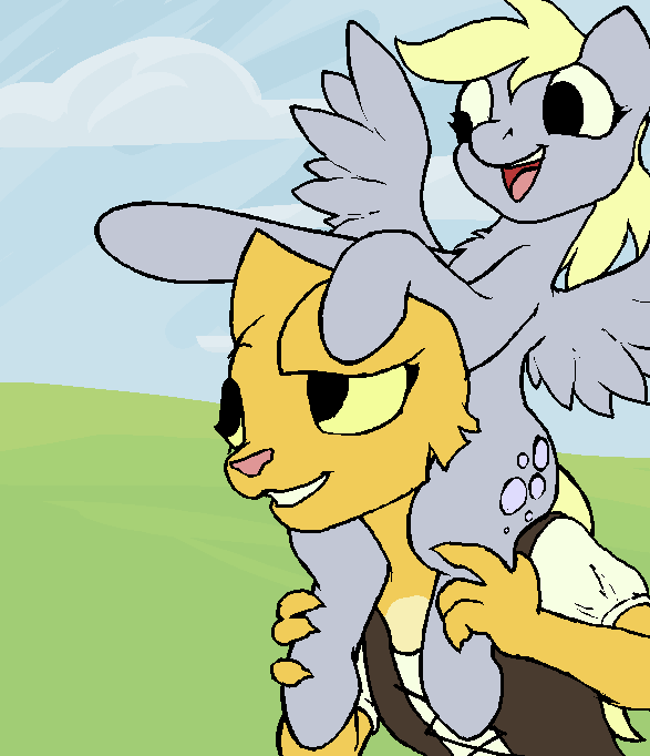 PrequelComic's tweet photo. Here's a commission from 2017 of Katia doing horseriding wrong. I think it qualifies as an adorable Katia? I don't have enough Kitten Katias to last all of Adorable Week, so we need to dip a little into full-size Katias being adorable. https://t.co/U2eDAM1Ej0