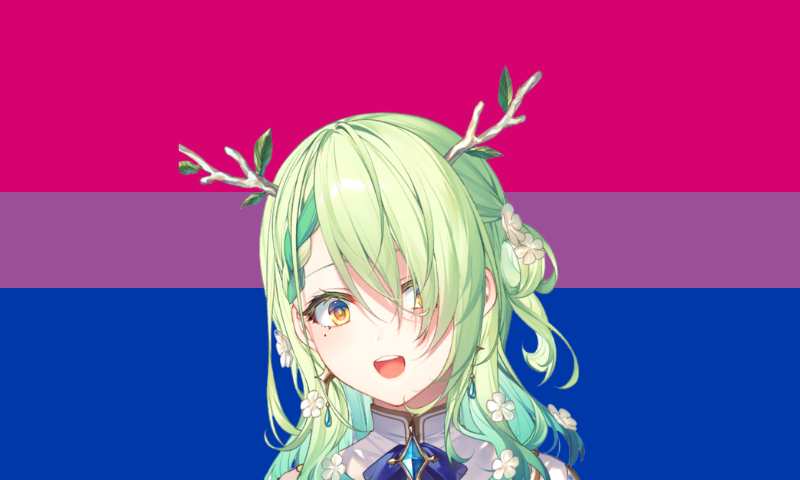 faunaswag's tweet photo. i made a flag for bisexuals who love ceres fauna https://t.co/ViSF1trBAX
