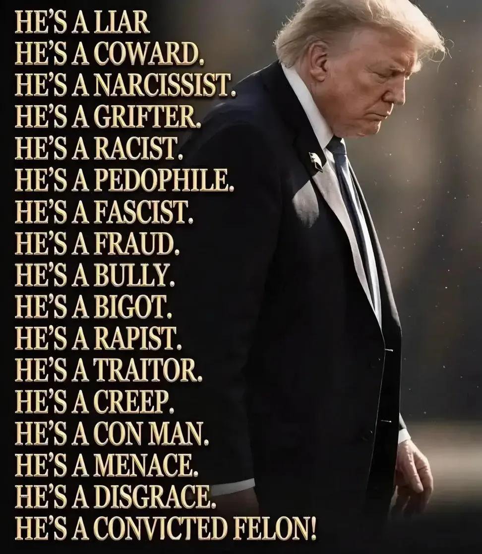 Joelocon's tweet photo. @krassenstein Trump é pedófilo, genocida e criminoso de guerra. https://t.co/TpgspVDvEQ