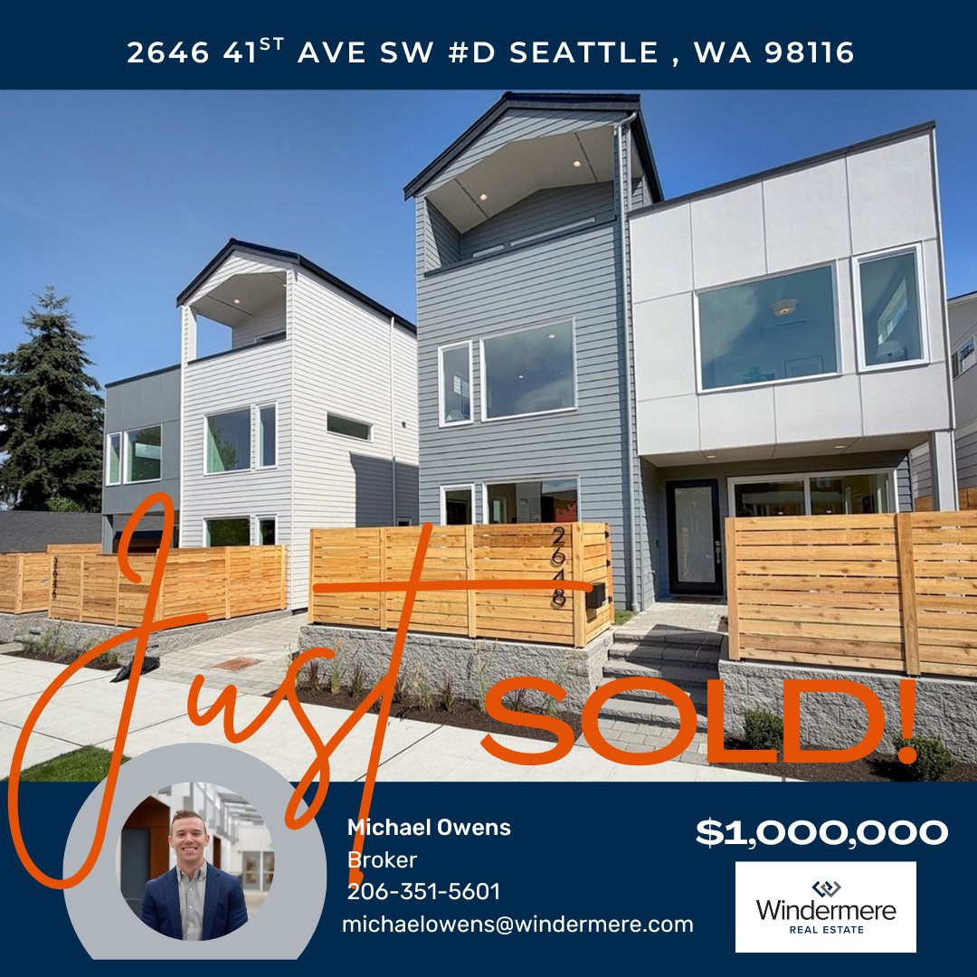 WindermereSouth's tweet photo. Just closed in West Seattle by Michael Owens! Congratulations to all! 
#allinforyou #justclosed #windermerewestmetro #windermererealestate #justsoldvibes #sold #PNWRealEstate #newhomeowner #justsoldinwestseattle https://t.co/FXdZTiPMhA