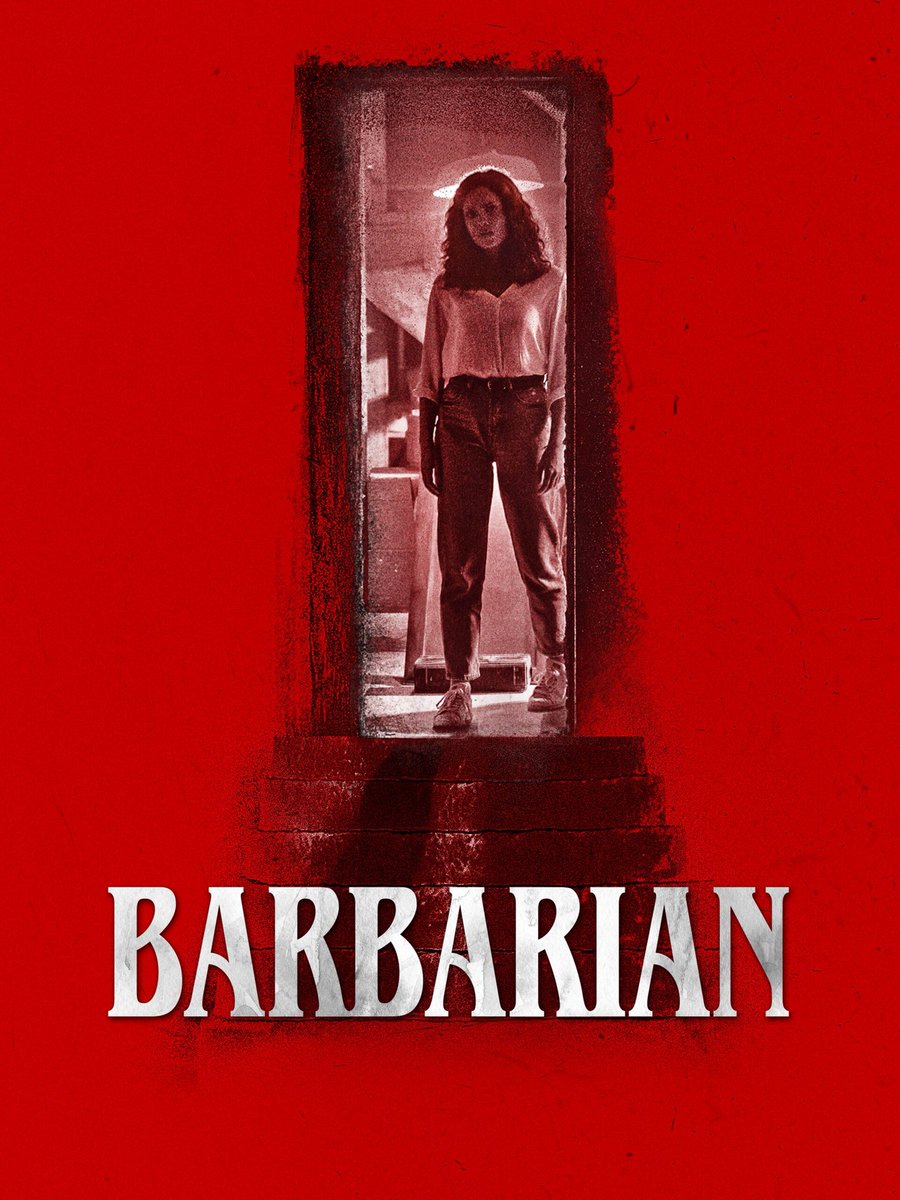DDabant's tweet photo. 56. Barbarían. 
(Zach Cregger, 2022). Valoración. 6/10. Este director es genial, en un par de días he visto 2 pelis y esta me a gustado mucho también, entras en el terror directo cuando la protagonista entra en la casa, tensión, terror, gore y disfrute a partes iguales. https://t.co/pC0U7atb6V