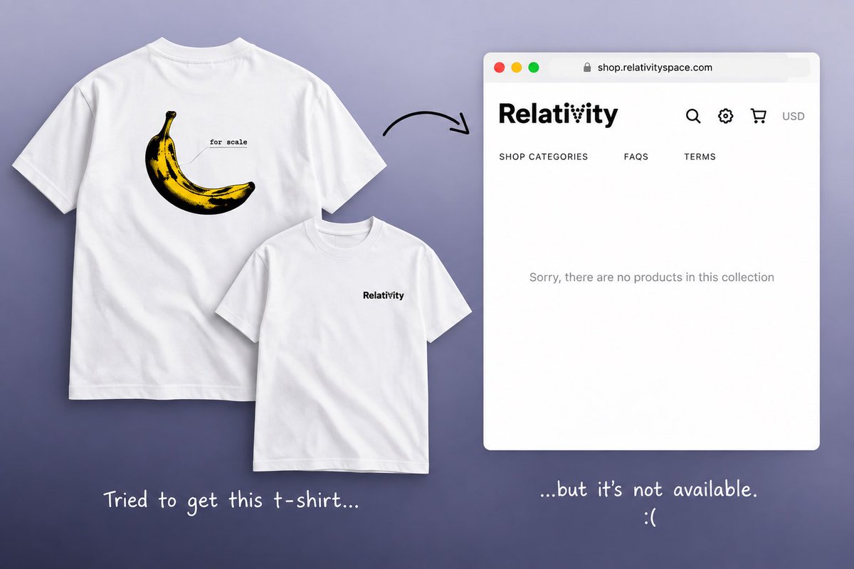 theannacheng's tweet photo. after 10 weeks on helping build a rocket @relativityspace, i'm now designing a banana

backstory:
i really wanted Relativity's "banana for scale" shirt but it was unavailable

so i'd figured i'd make my own version:

introducing what might be the world's first banana-shaped PCB business card

the design:
•tap with your phone -> personal website/ info/linkedin
•banANNA for scale
•monkey (silkscreen) holding the LED (looks like it's holding a glowing banana when it lights up)

form ≠ function

in theory, a business card doesn't need to be a rectangle. Its job is to leave a lasting impression

so i'm making mine a banana :)