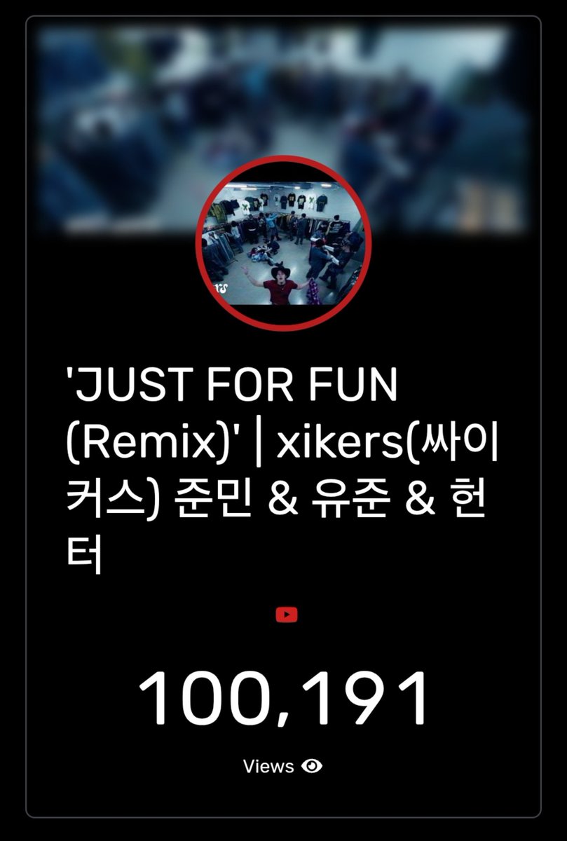 xikersworldwide's tweet photo. [📈] STREAMING MILESTONE

100K views within 7 Hours!! 🔥

Good job, roadys! We already made it to our 50 Hour goal!  🎉🎉🎉

🎯 24 Hours: 50K✅️
🎯 50 Hours: 100K✅️
🎯 1 Week: 1M

Keep up the pace! 🔥

'JUST FOR FUN (Remix)'
#xikers #싸이커스 #JUST_FOR_FUN @xikers_official https://t.co/ua2wuBu5tu