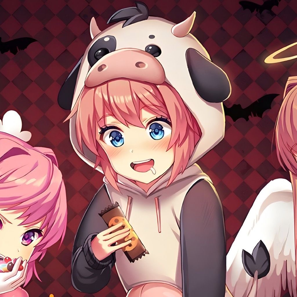 kttyzombi's tweet photo. sayori's cow obsession is so cute 😭😭
#ddlc #sayori https://t.co/hs9z2Qxt95