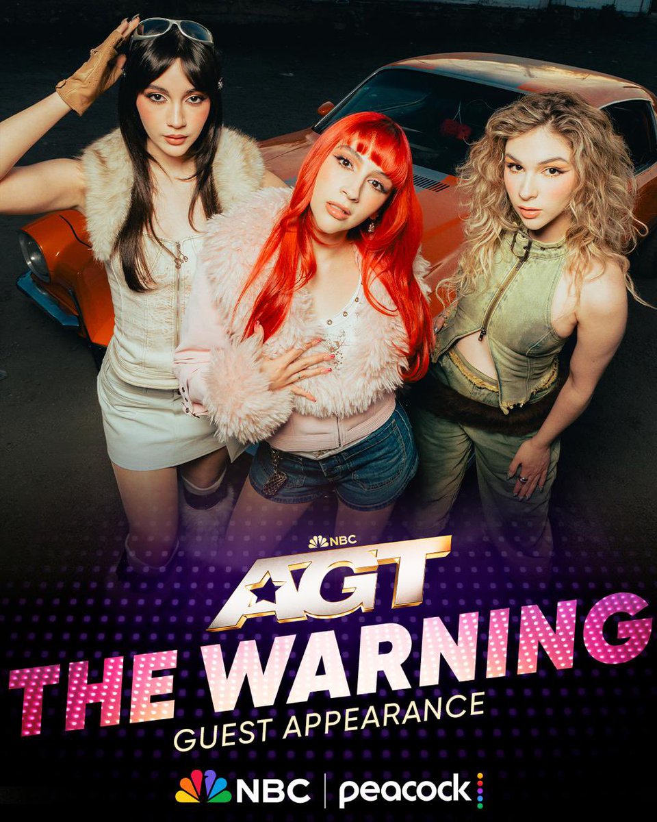 TheWarningBand2's tweet photo. We stopped by @AGT! ⭐️

Check out tonight’s episode and catch us, stay tuned tomorrow for the full performance online! 🤘🏻

#agt https://t.co/PzYBreIl9f
