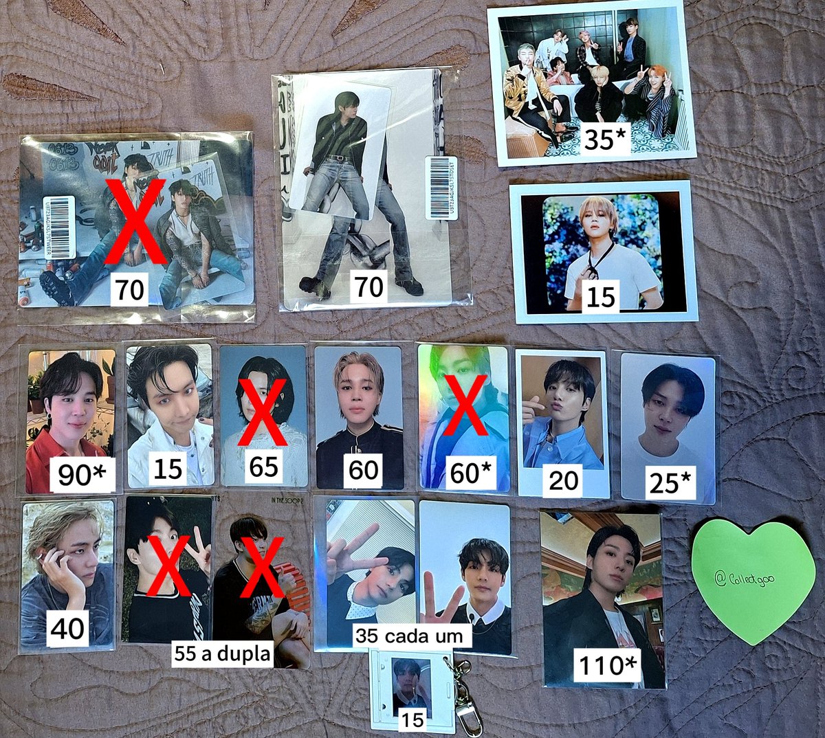 collectgoo's tweet photo. ♡VENDO/VENDA  PHOTOCARDS BTS VARIADOS♡
• Valor na imagem + frete
• Os com * possuem avaria ou press mark mando vídeos no pv
• Reservo com 100% de certeza de compra
• Feedbacks no ig (mesmo user) https://t.co/YXqj8Lpf9W