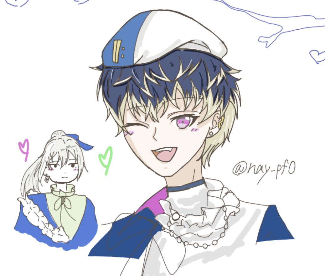 nay_pf0's tweet photo. 絵チャお邪魔しました🌷 https://t.co/3OnSrR4wTg