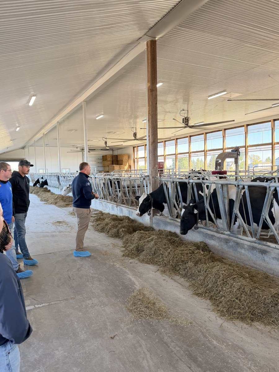 Steven_Travale's tweet photo. 🐄 A big thanks to Amanda &amp; @BradWhytock for opening the doors to Whyland Farms for elected officials including new Ag Minister @samoosterhoff and my @ROMA_Ont colleague @ChristaLowry.

Agriculture is the backbone of Brockton's economy and in great hands with the next generation. https://t.co/6ZL0PCnT6A