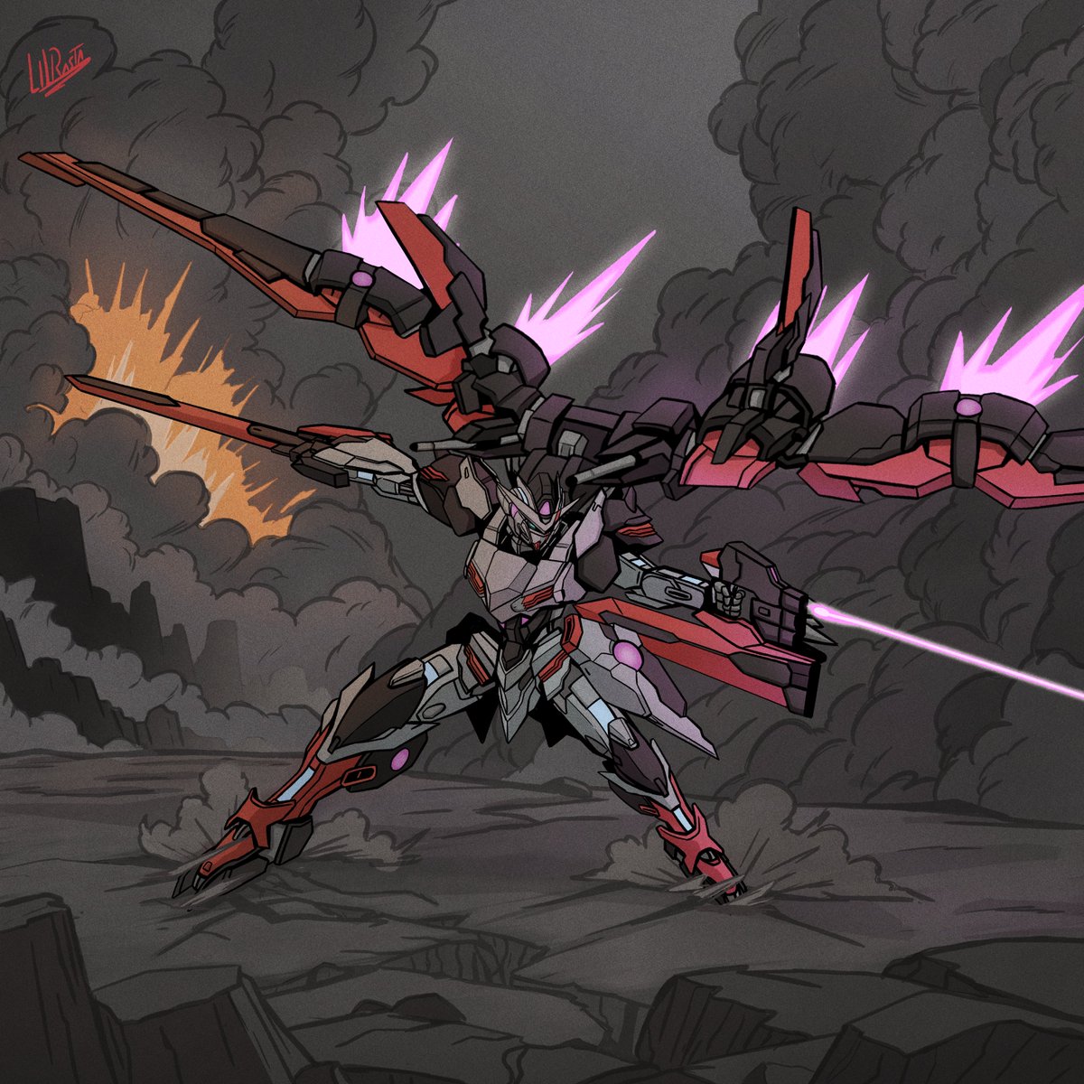 LilRasta_arts's tweet photo. Gundam Comission finished!!

#gundamfanart #gundam https://t.co/psRFXxiMOn