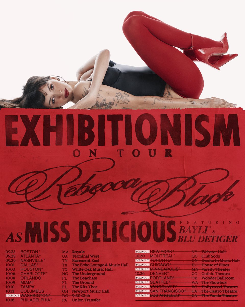 BayliMusic's tweet photo. me and my sister @MsRebeccaBlack are exhibiting ourselves across america

🎟️: https://t.co/UTO55j7bZM https://t.co/X68r2zXEaU