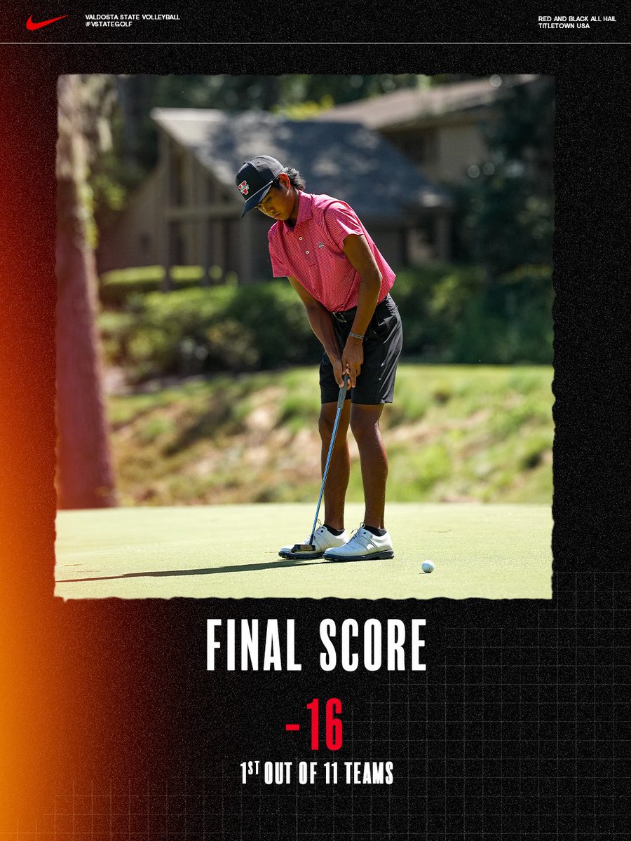 VState_Golf's tweet photo. 𝘽𝙡𝙖𝙯𝙚𝙧𝙨 𝙒𝙞𝙣🔥

VSU shoots -16 to win Dunning Invitational 

#GOBLAZERS🔥 | #BlazerGolf https://t.co/zH0GknQvFX