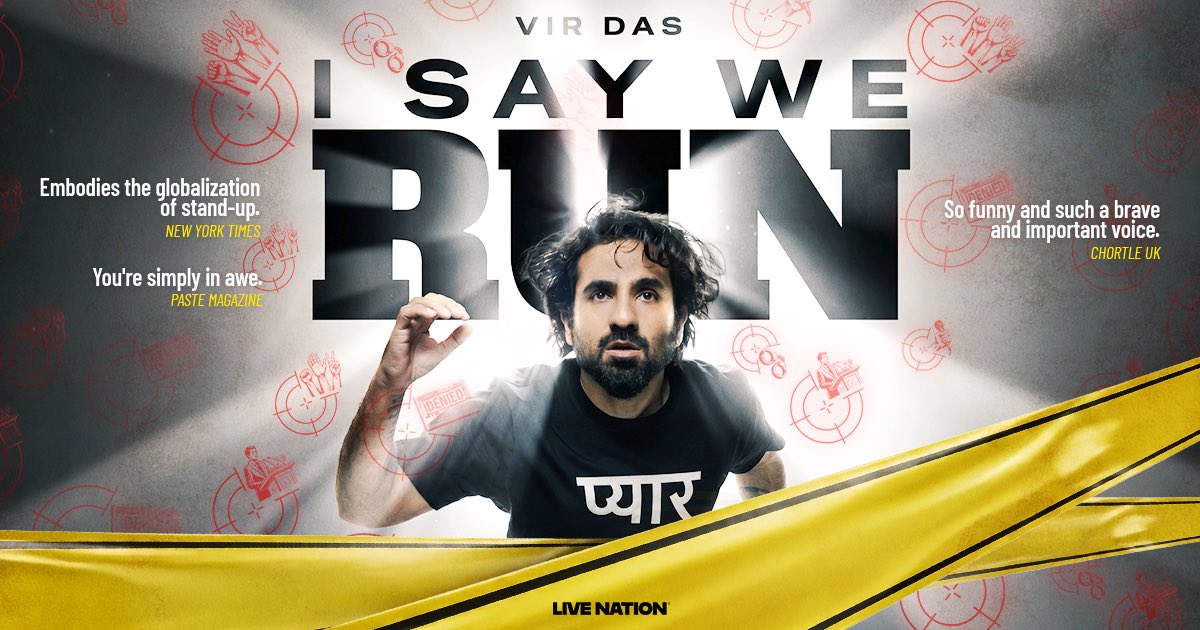 LiveNationCmdy's tweet photo. I say we RUN! 💨 @thevirdas is coming to a city near you! Tickets on sale Friday, Sept 25th @ 10AM local: https://t.co/3BPNRfNQmt https://t.co/WbVByd4zDO