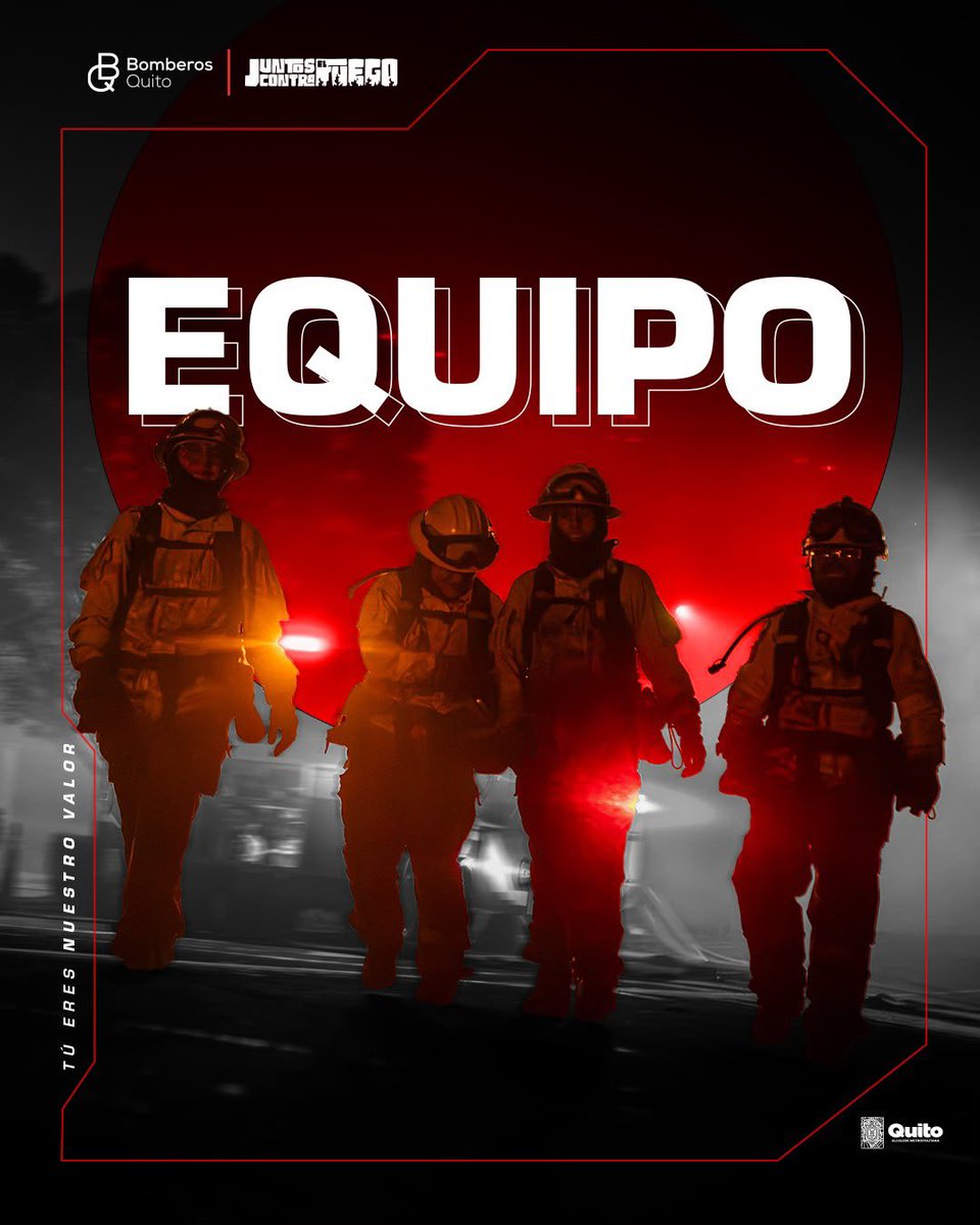 BomberosQuito's tweet photo. 👨‍🚒 #JuntosContraElFuego | Son miradas que muestran el compromiso de cuidar a Quito, de proteger a quienes lo necesitan y de dar lo mejor de sí en cada emergencia.

🔥 Te seguimos mostrando a quienes, sin importar las largas jornadas ni las condiciones, permanecen firmes, inclusive cuando el cansancio se hace sentir.

❤️ Son más que rostros detrás de un uniforme: son personas que, con valentía y vocación, hacen de cuidar la vida su propósito.

#SalvamosVidas