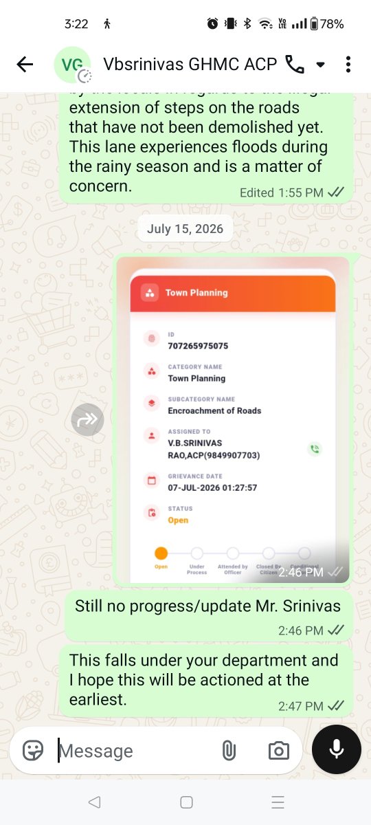 PraneethSimon's tweet photo. @MCMalkajgiri @Comm_HYDRAA @revanth_anumula @TelanganaCMO @TelanganaACB @MCMalkajgiri No body gives a shit.. https://t.co/ayvOYXjo9g