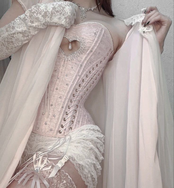 gentleescape's tweet photo. pink corset and lace https://t.co/WBGT4a9gne