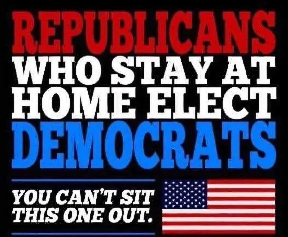 1Nicdar's tweet photo. The only thing worse than letting democrats steal an election is sitting at home so democrats can steal the election. https://t.co/FvWAaBWkKf
