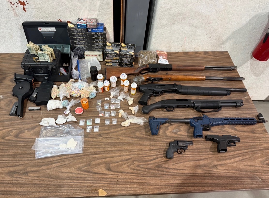HCSOSheriff's tweet photo. #teamHCSO arrested Marcello Hardrick, 45, a convicted felon, on more than 30 charges after a domestic violence call led detectives to nine firearms and a significant quantity of narcotics.
Through investigative means, detectives learned that a victim was battered by Hardrick, who then fired multiple shots from a pistol in the front yard of the residence. No persons or property were struck by gunfire.
After a search warrant, detectives recovered nine firearms and a quantity of narcotics, including methamphetamine, cocaine, and prescription medication.
“A man with eleven prior felony convictions had no business possessing a single firearm, let alone nine, along with a stockpile of narcotics,” said Sheriff Chad Chronister. “Our detectives did outstanding work turning a domestic violence call into the dismantling of a threat to our community. We will continue to seek out violent repeat offenders and work to get illegal guns and drugs off our streets.”
More: https://t.co/HDJCWOs3l8