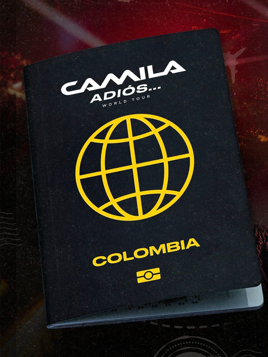 CamilaMX's tweet photo. Colombia, ¿están listos? 🇨🇴❤️

Bogotá nos espera para una noche de esas que se quedan en la memoria, con canciones que han sido parte de nuestra historia durante estos 20 años.

¿Con quién van a compartir esta noche? ❤️

🎟️ Boletos disponibles, enlace en nuestra bio.

#CamilaAdiósWorldTour #20AñosDeCamila