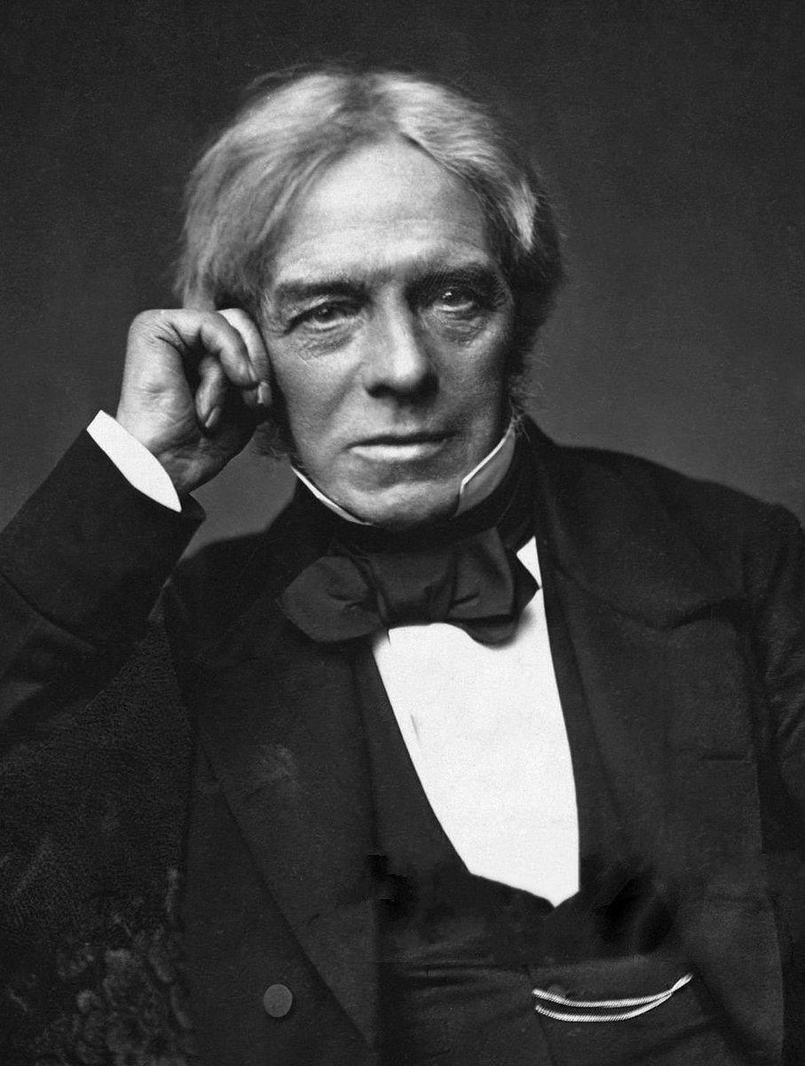 TravelinTable's tweet photo. Happy 235th birthday to #MichaelFaraday! ⚡

Born in England in 1791, he left school at 13 and became a bookbinder’s apprentice. He educated himself through the books around him, then helped lay the foundations for electric motors &amp; generators.

Not a bad career change. https://t.co/oI26fBOGzQ