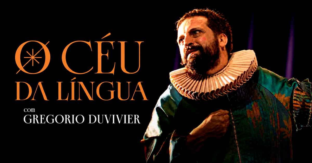ticket360's tweet photo. Gregório Duvivier sobe ao palco em SP com "O Céu da Língua" — 5 dias de espetáculo, 07 a 11/10 🎭 #Ticket360 #GregorioDuvivier

https://t.co/Q3pCn04pet https://t.co/w4luwNIHMO