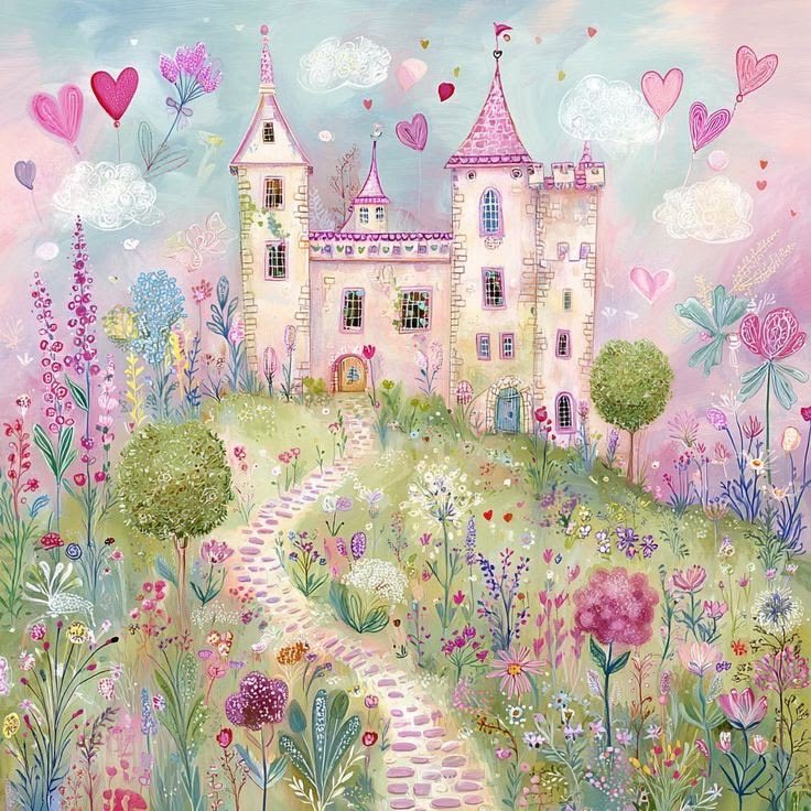 insperarise's tweet photo. pastel garden castle 🏰 https://t.co/SBn0hvnhWr