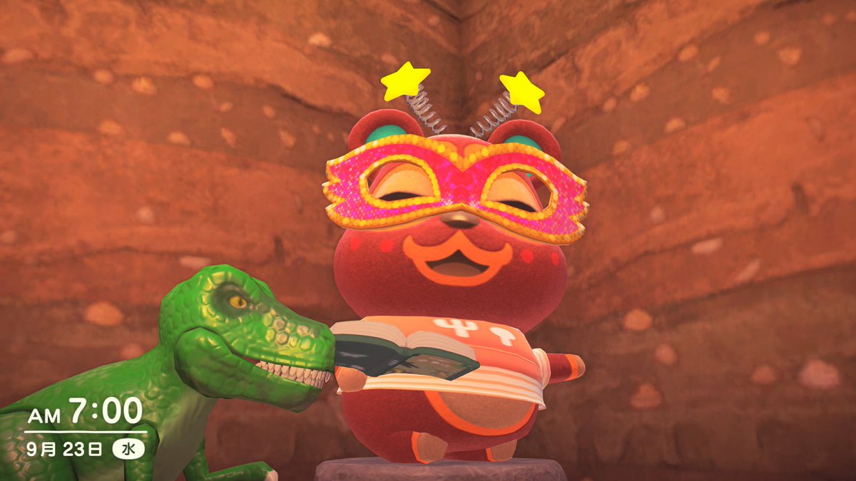 yudeegg_katame's tweet photo. おはようのどぐろうちゃん
#どぐろう #Clay #Boliche #NintendoSwith2 #どうぶつの森 #AnimalCrossing #ACNH https://t.co/c0dBP45M6v