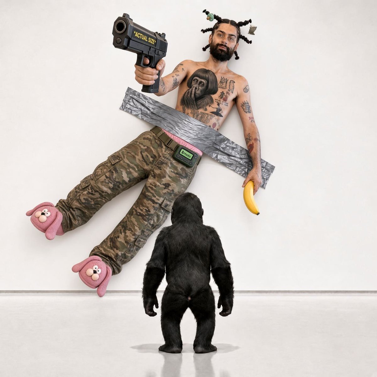 mobigorillafam's tweet photo. Hey n🦍gga.. we're both retarded, we gotta stick together 🍌 https://t.co/N6DsObYb4R