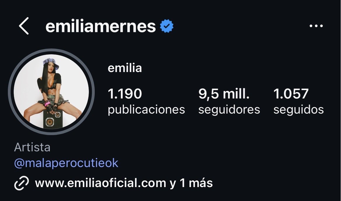 Factosafactory's tweet photo. 🚨 Emilia Mernes perdió otros 100.000 seguidores. Ya son 750.000 seguidores menos desde el 17 de marzo hasta hoy. https://t.co/zHIsZF6VQc