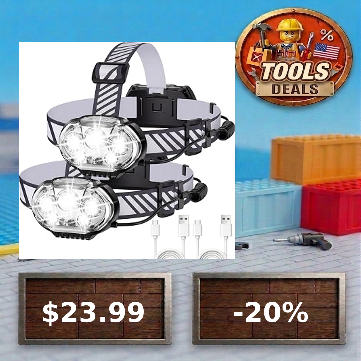 ToolsDealsUS's tweet photo. 🛠️ MIOISY Led Headlamp Rechargeable 2 Pack, Super Bright Head Lamp Flashlight
💰 23.99$
📉 -20.0% 🔥 Historic Low
🎯 80/100
⭐ 4.6★ (26)
🛒 Grab the deal: https://t.co/ltc9qtBgse
#tools #diy #amazon #Ad https://t.co/2Csm8xDQXK
