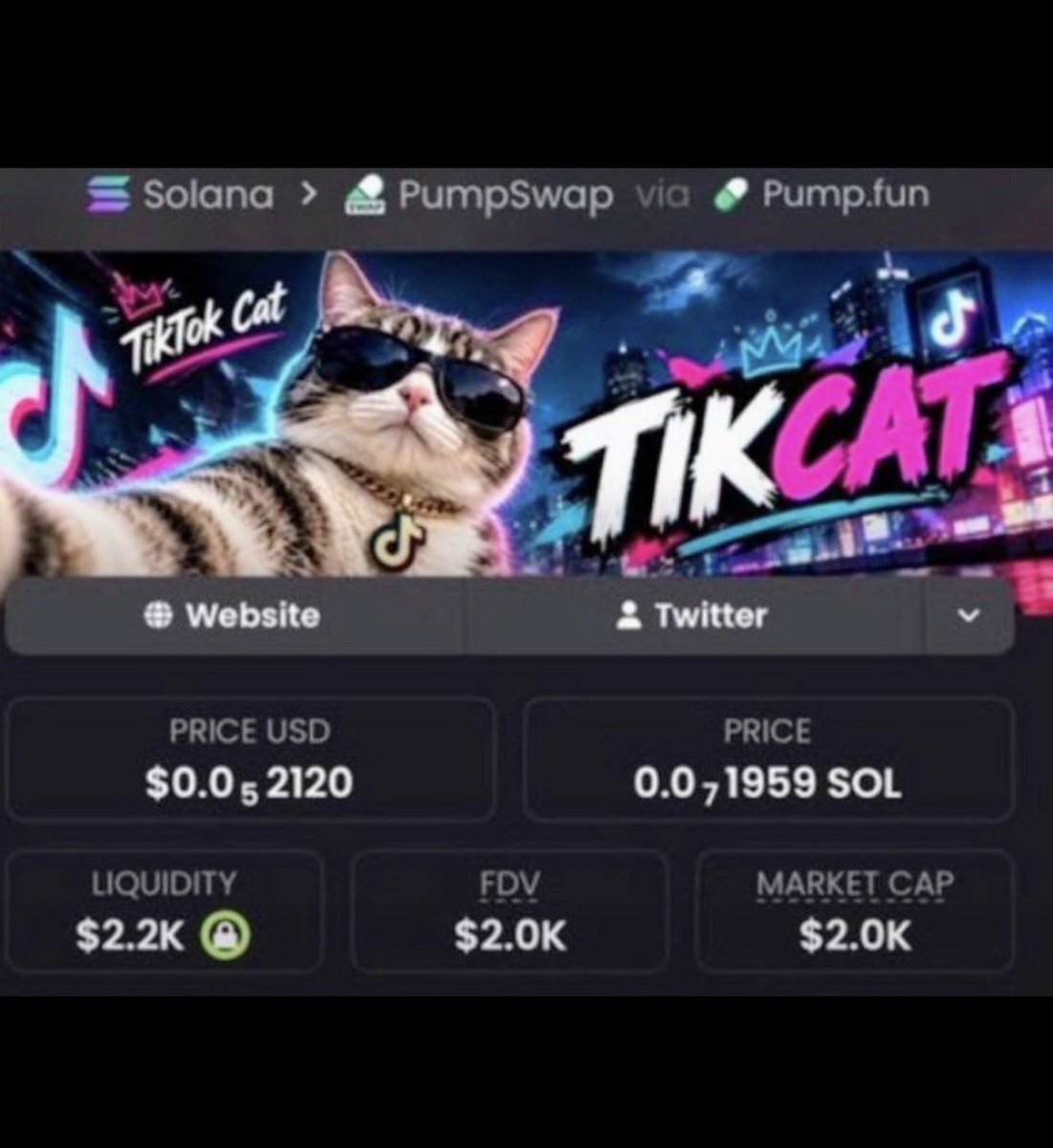 Gabriel_Cofl5's tweet photo. $Tikcat
Ca
BeqTt4qqhH4qjgA6wN2dxjzM5M7qgabiTnT8apm4pump 
#cryptogams #solans https://t.co/TyzJ9fBh6j