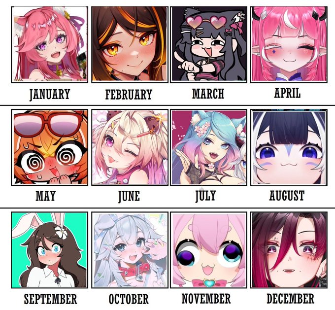 AriaVtuberozg's tweet photo. What month is yours? https://t.co/Mwtst9DnRc
