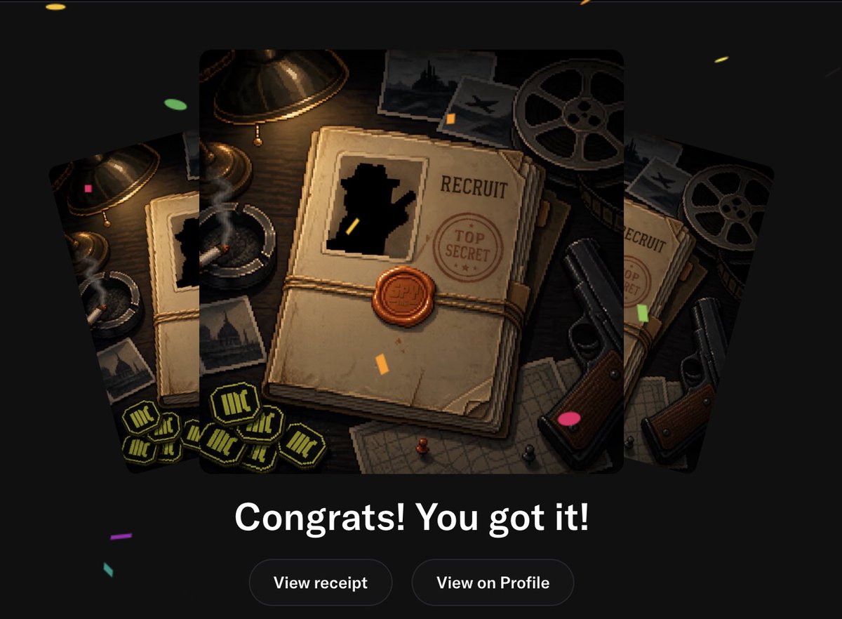 BaseJunkie_'s tweet photo. Grabbed a couple @SpyIncGame NFTs.  

Haven't been following too closely but i know it's by @the_ape_society team and has several chad members in support. https://t.co/WxTs5er3hT