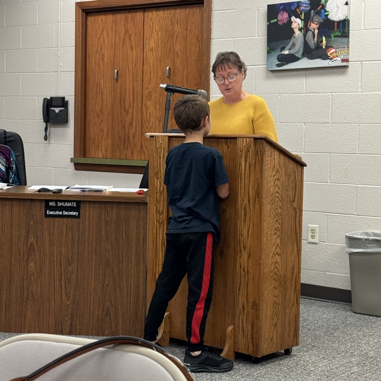 FCSWV's tweet photo. Congratulations to MBRS 3rd grader Curtis Donathan for receiving an attendance award! https://t.co/wDnWLCdaY5
