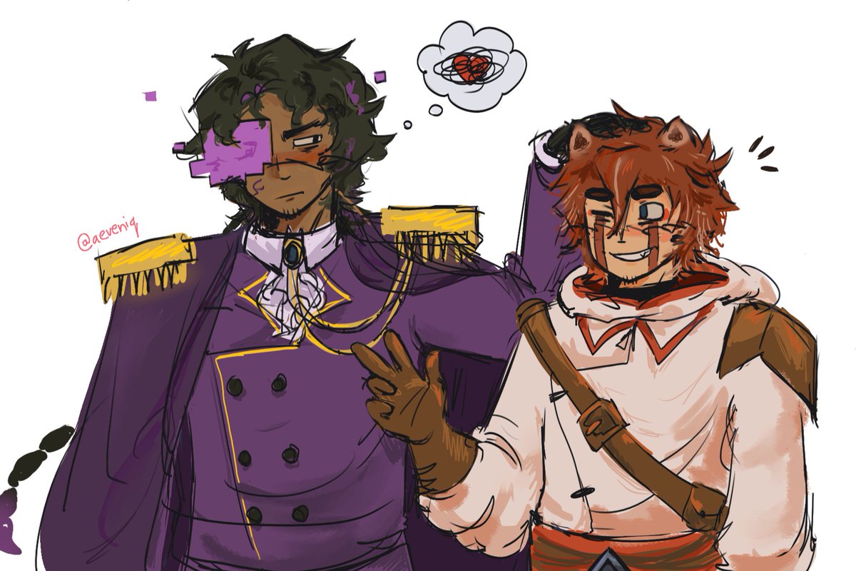 aeveniq's tweet photo. Unfinished drawing from magma, i miss those idiots so much  #ashwron https://t.co/yW5swtvR91