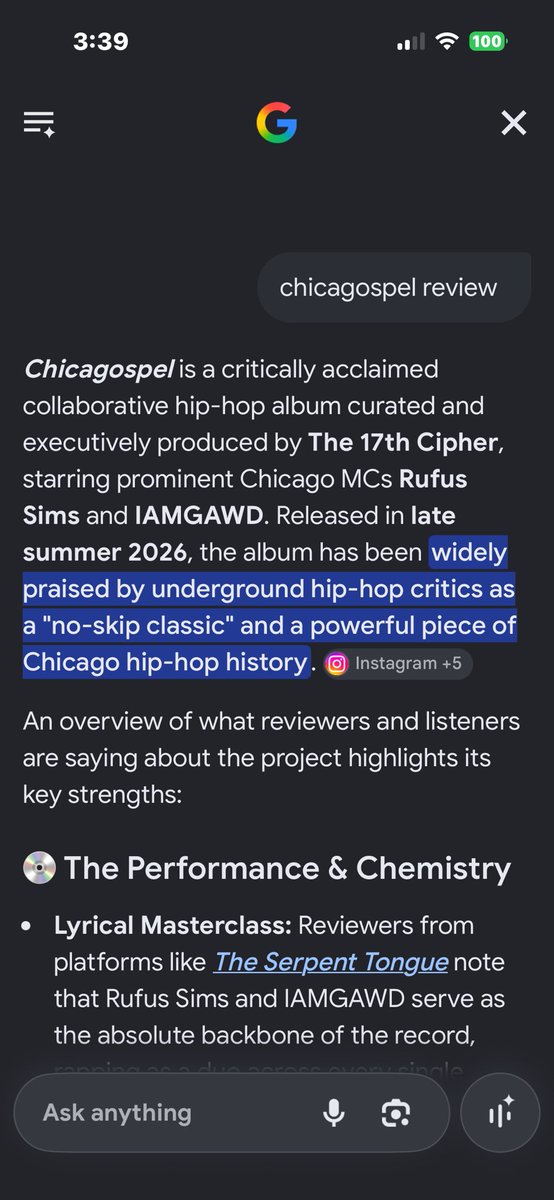 KnowThatIAMGAWD's tweet photo. @Google know wassup 💪🏽

@The17thCipher presents…
@rufus_sims_now &amp;IAMGAWD
#CHICAGOSPEL OUT NOW

https://t.co/WNlST4nOaf

#CHICAGONEVER4GOTHOW2RAP https://t.co/94qNy9J1pM