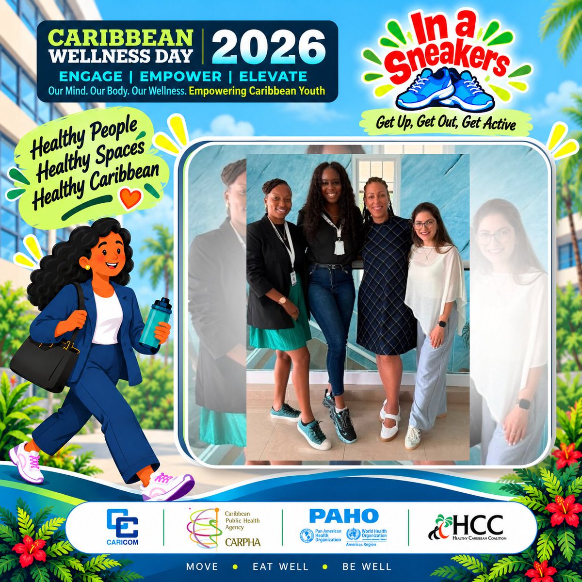 CARPHA1's tweet photo. 👟 That’s a wrap on #CaribbeanSneakerWeek!

Thank you to all the countries, organisations and individuals who joined #InASneakers and made the initiative a success. Every step counted as we got up, got out and got active together!

#CWD2026 #HealthyCaribbean https://t.co/gQuzshkmUn